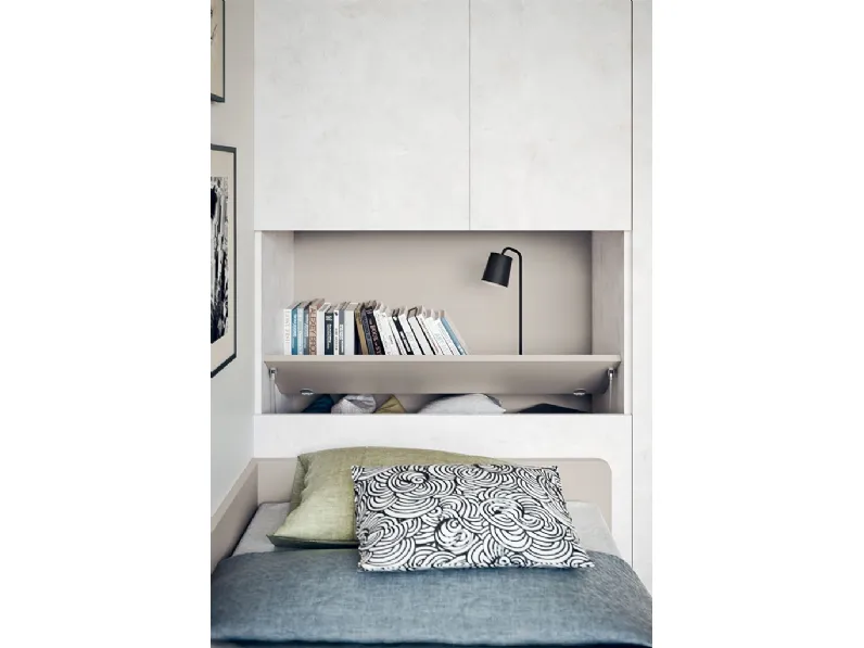Cameretta Clever in OFFERTA OUTLET. Ante in vetro, design moderno.