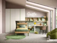 Cameretta con armadio a ponte Moretti compact camerette con letto a ponte scontata