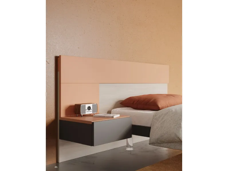 Cameretta con grande armadio  Collezione esclusiva letti a terra in Offerta Outlet