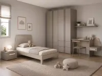 Cameretta con scrivania Artigianale in laminato opaco a prezzo scontato