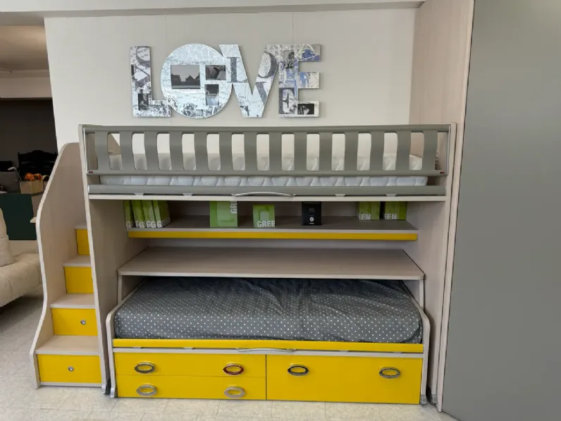 Cameretta con soppalco Moretti compact camerette con letto a soppalco scontata