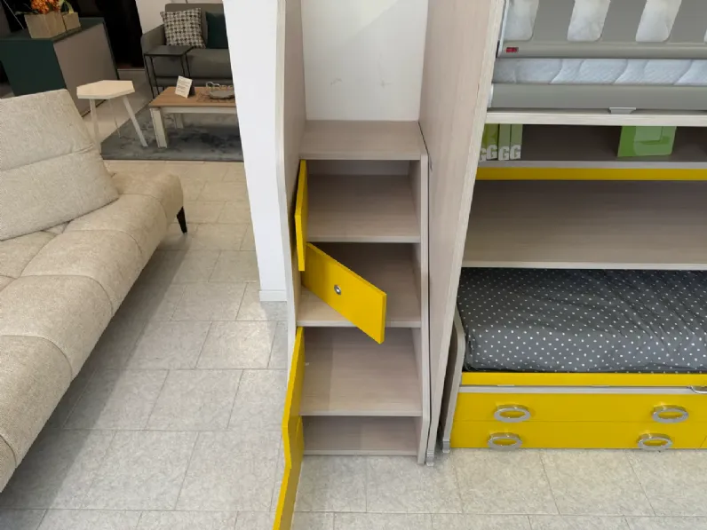 Cameretta con soppalco Moretti compact camerette con letto a soppalco scontata