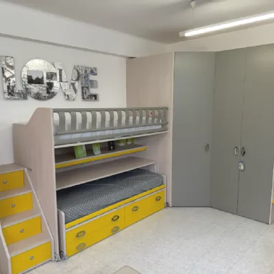 Cameretta con soppalco Moretti compact camerette con letto a soppalco scontata