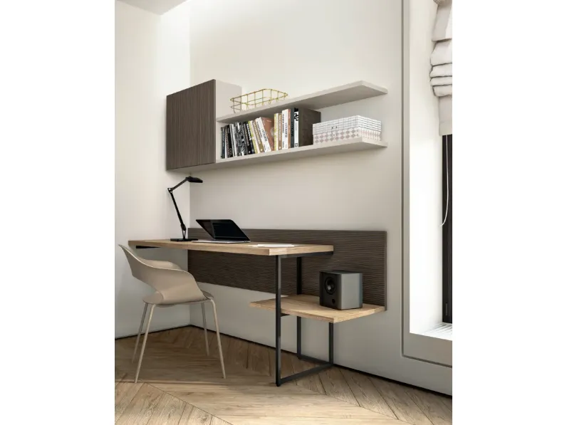 Cameretta di design moderna Zg mobili in laminato materico in Offerta Outlet