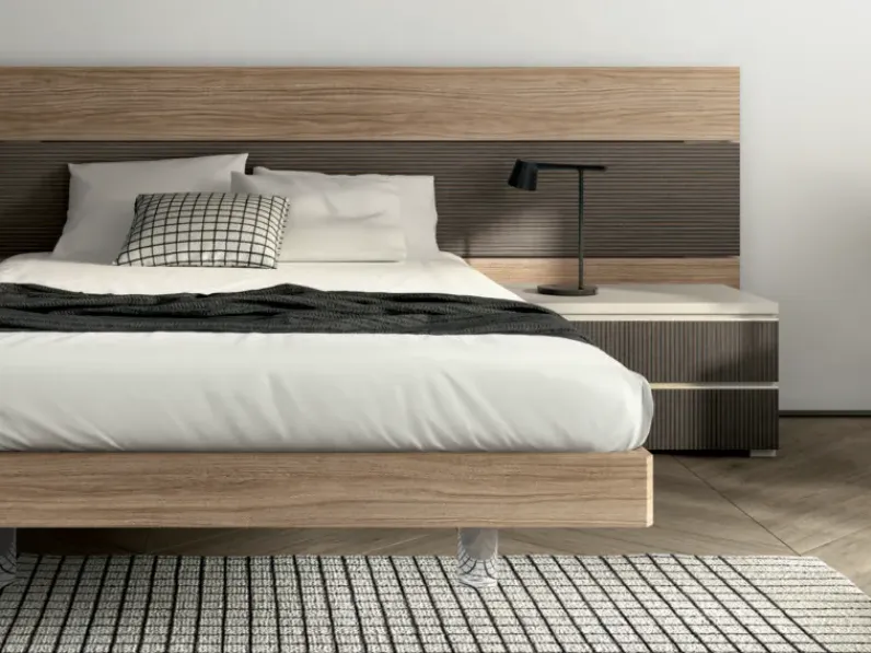 Cameretta di design moderna Zg mobili in laminato materico in Offerta Outlet