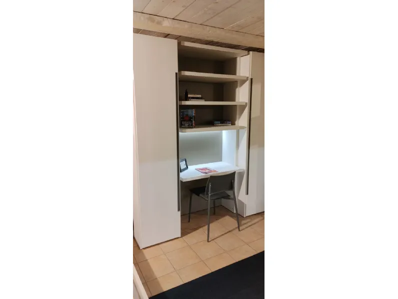 Cameretta in laminato materico Cameretta letto 1p 1/2 moretti compact Moretti compact scontata a PREZZI OUTLET