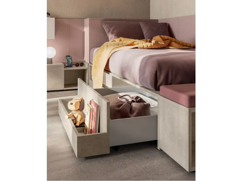 Cameretta letto a terra 26 Mistral letti a terra a prezzo Outlet
