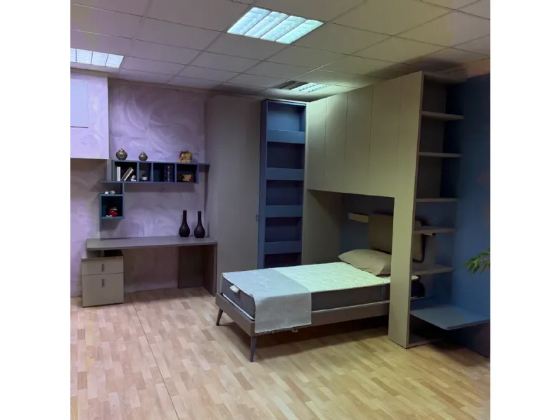 Cameretta Mistral con letto a ponte in Offerta Outlet