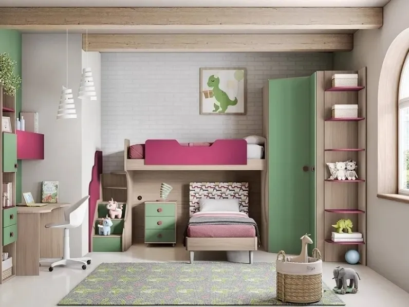 Cameretta  mod. bernasette  con cabina-spogliatoio in promo sconto del 40% Gruppo silwood con un ribasso imbattibile
