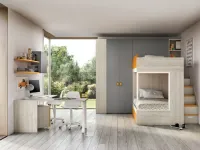 Cameretta Cameretta moderna con letto a castello Zg mobili in laminato materico in Offerta Outlet