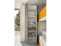 Cameretta Cameretta moderna con letto a castello Zg mobili in laminato materico in Offerta Outlet