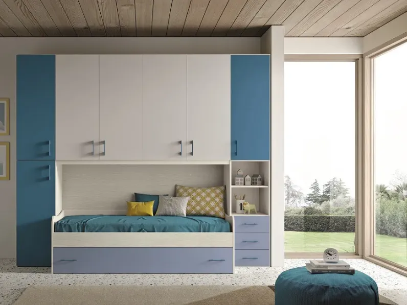 Cameretta Cameretta-ponte mod.omnia-s-6 Gruppo silwood con letto a pontein offerta