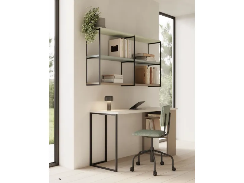 Cameretta in laminato materico Cameretta con scrivania in natural wood Collezione esclusiva scontata a PREZZI OUTLET