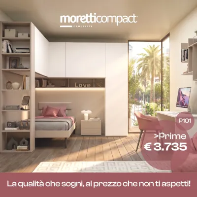 Cameretta Collezione prime moretti compact Moretti compact camerette con letto a ponte a prezzo scontato
