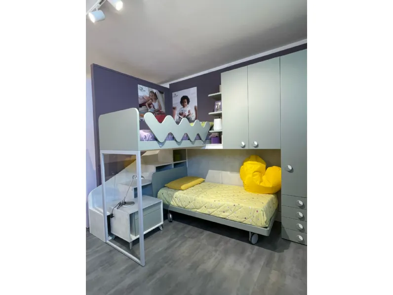 Cameretta Colombini casa in laminato opaco a prezzo Outlet