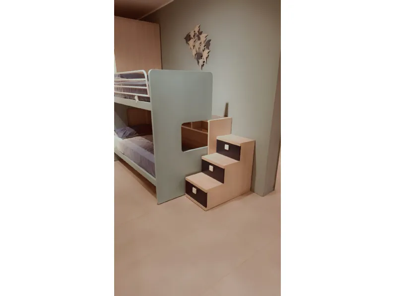 Cameretta Composizione h050 Doimo cityline con letto a castello scontata