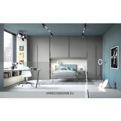 Cameretta 04 b Doimo cityline con letto una piazza e mezza
 in offerta