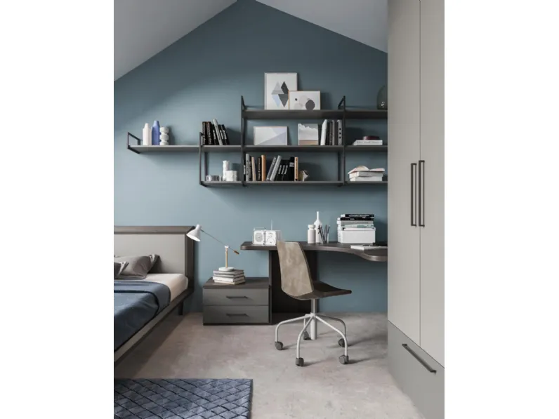 Cameretta Elegant Corazzin letti a terra in offerta