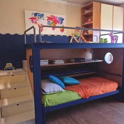 Cameretta Navigator Erba mobili con letto a soppalco in offerta