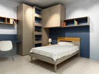 Cameretta Evo1 Mistral con letto una piazza e mezza
 in Offerta Outlet