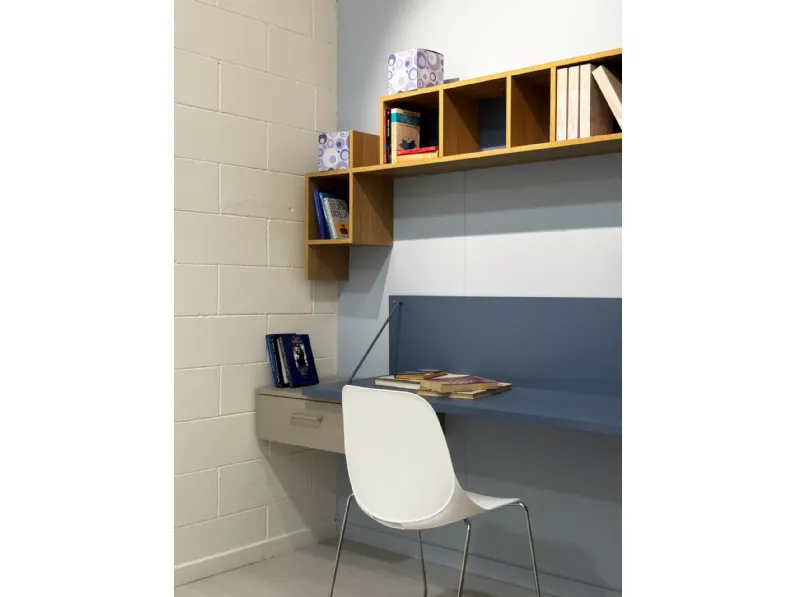 Cameretta Evo1 Mistral con letto una piazza e mezza
 in Offerta Outlet