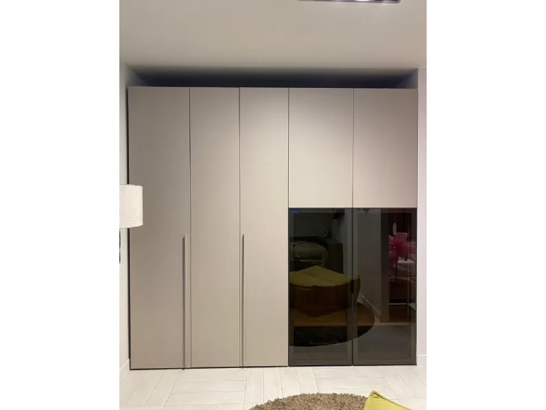 Cameretta Frontale liscio Clever letti a terra in Offerta Outlet