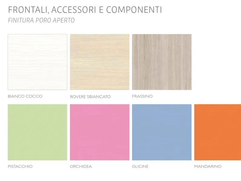 Cameretta Fy19 mz Md work con letto a terra a prezzo scontato