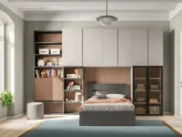 Cameretta A ponte 34 Mistral con letto a ponte scontata