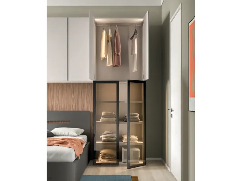 Cameretta A ponte 34 Mistral con letto a ponte scontata