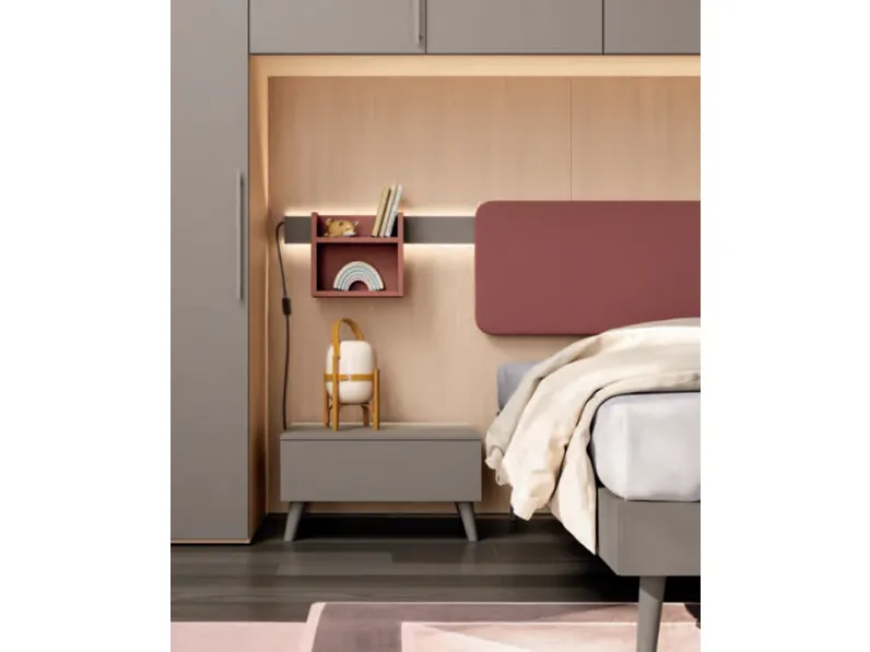 Cameretta A ponte 35 Mistral con letto a ponte scontata