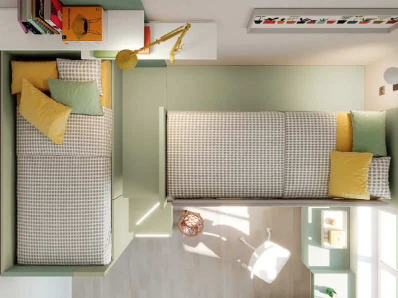 Cameretta 10b Doimo cityline con letto a soppalco scontata