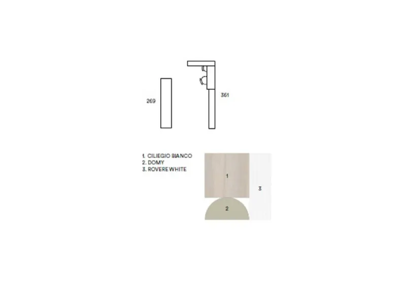 Cameretta in laminato materico C130 Colombini casa scontata a PREZZI OUTLET