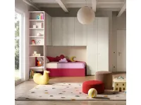 Cameretta Moretti compact camerette Cameretta a ponte con libreria k119 SCONTATA a PREZZI OUTLET