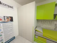 Cameretta in laminato materico Cameretta con cabina  Moretti compact camerette scontata a PREZZI OUTLET