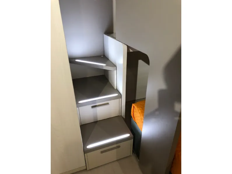 Cameretta Qik Doimo cityline in laminato materico a prezzo Outlet