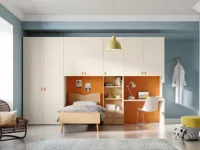 Cameretta Mistral in promo: 50% di sconto! Letto a terra e elementi-ponte. Acquista ora!