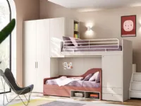 Cameretta salvaspazio 53 Mistral in laminato opaco a prezzo Outlet