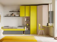 Cameretta in laminato opaco Smart junior 40 San martino mobili scontata a PREZZI OUTLET