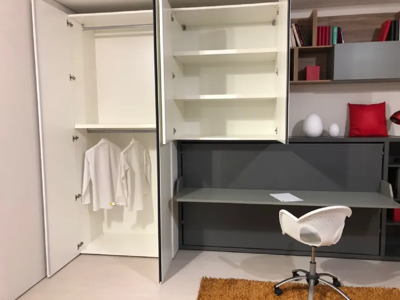 Cameretta Kali board 120 Clei con letti a scomparsa a prezzo Outlet