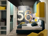 Cameretta Kids La casa moderna con letto a ponte a prezzo Outlet