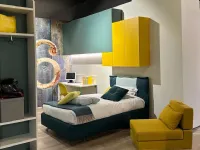 Cameretta Kids La casa moderna con letto a ponte a prezzo Outlet