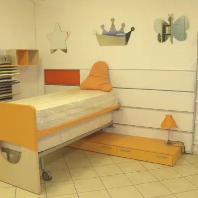 Cameretta Letti scorrevoli Doimo cityline in laminato opaco a prezzo scontato