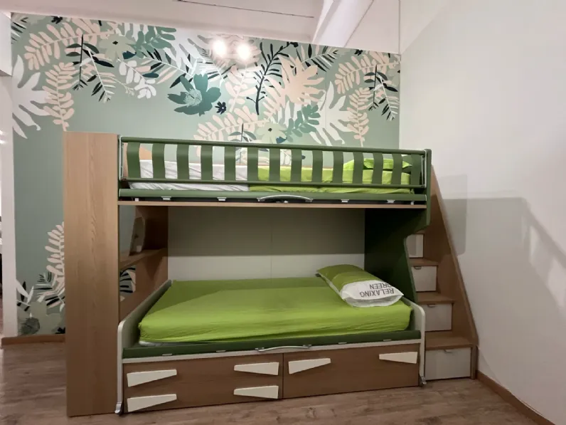 Cameretta Letto a castello level flow Moretti compact camerette con letto a castello scontata