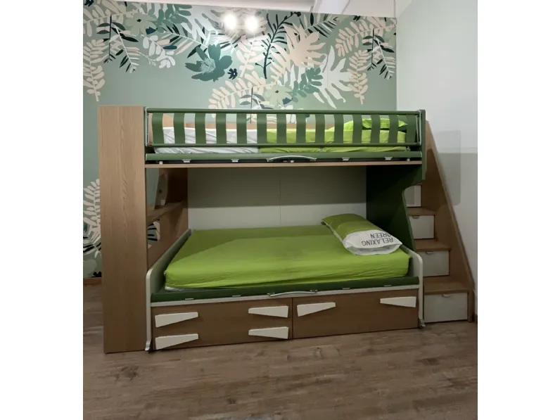 Cameretta Letto a castello level flow Moretti compact camerette con letto a castello scontata
