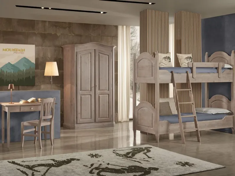 Cameretta Artigianale Letto castello SCONTATA a PREZZI OUTLET