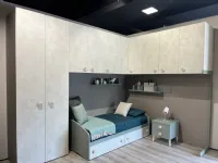 Cameretta Momenti febal casa  Febal in laminato opaco a prezzo Outlet