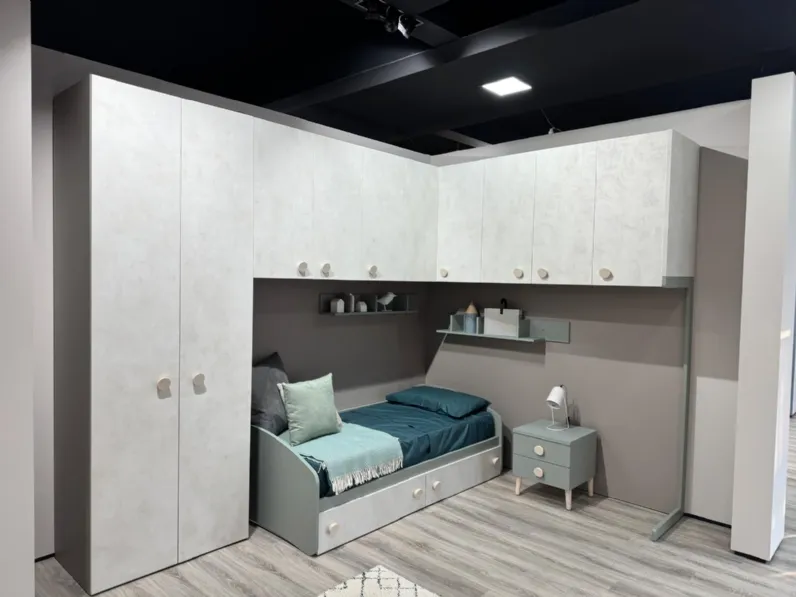 Cameretta Momenti febal casa  Febal in laminato opaco a prezzo Outlet