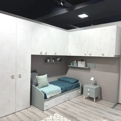 Cameretta Momenti febal casa  Febal in laminato opaco a prezzo Outlet