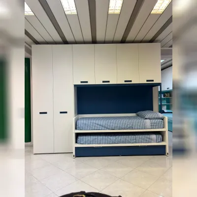 Cameretta Moretti compact camerette con letto a ponte scontata