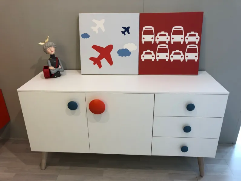 Cameretta Nidi Battistella senza letto in Offerta Outlet